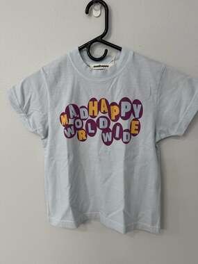 Madhappy Spring Graphics Worldwide Shrunken Tee in Xenon